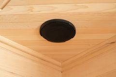 Blisspod, Vienna, Corner Spacious Far Infrared Sauna Canadian Hemlock Ultra Low EMF, 12 Heaters, 4-5 Persons