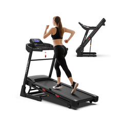 Rovix Compact 3.5HP Foldable Electric Treadmill With Bluetooth, LCD Display & 12 Pre-Set Running Programs (SAK25879)