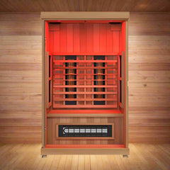 Finnmark FD-2 Full-Spectrum 2-Person Home Infrared Sauna With Built-In LCD Touchscreen Controller [FD-KN002]