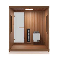 Finnmark FD-5 Trinity XL 4-Person Home Infrared & Steam Sauna Combo [FD-KN005]