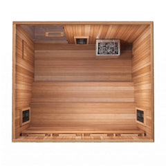 Finnmark FD-5 Trinity XL 4-Person Home Infrared & Steam Sauna Combo [FD-KN005]