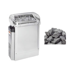 Harvia Topclass KV Stainless Steel Sauna Heater With Built-In Temperature Controls & Sauna Stones [JKV45/60/80] (SAK31695)