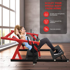 Rovix Heavy-Duty High Strength Steel Hip Thruster With Non-Slip Handles And Comfortable Foam Paddings (SAK92581)