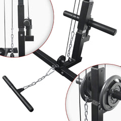 Rovix Heavy-Duty 1000LBS Professional Multi-Function Adjustable Power Cage Rack (SAK98149)