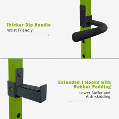 IFast Adjustable Home Gym Power Cage & Squat Rack With Pull-Up Bar Barbell Rack, 1000LBS (SAK12649)