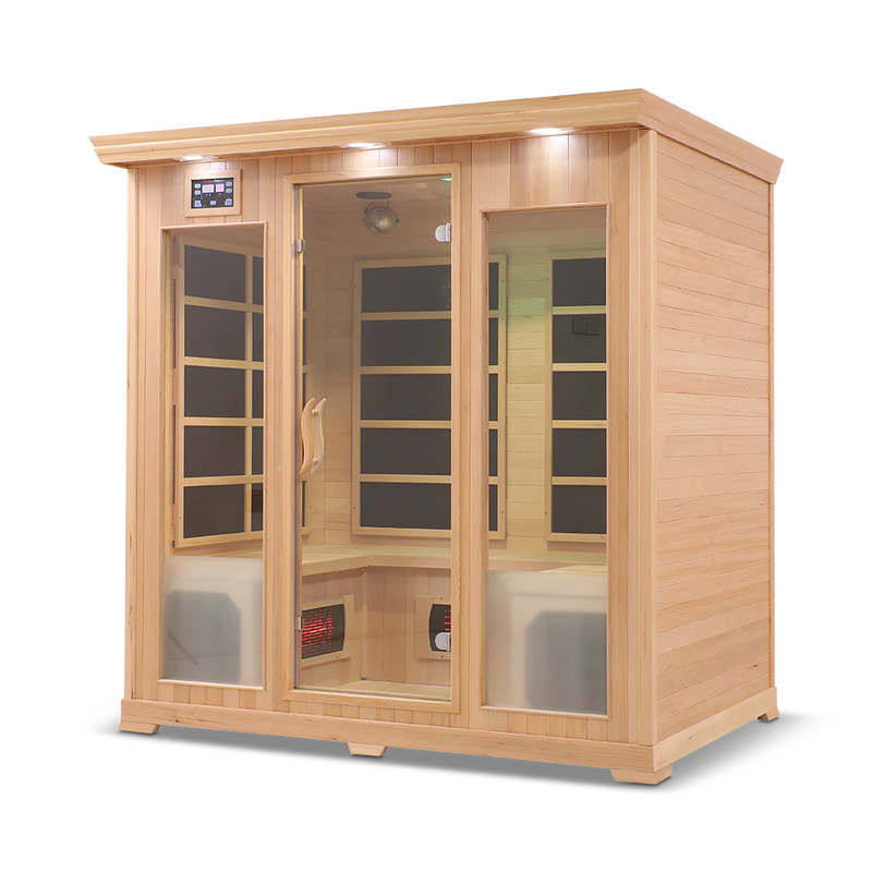 Health Smart 4 Person Full Spectrum Infrared Sauna (Hemlock)