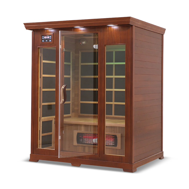 Health Smart 3 Person Full Spectrum Infrared Sauna (Cedar)