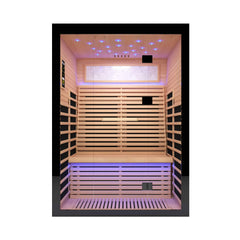 Thermora Flux Luxury 2-Person Canadian Hemlock Wood Far Infrared Sauna