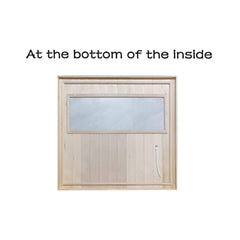 Thermora Ivara Luxury 2-Person Hemlock Wood FAR Infrared Sauna Room W/ Glass Door, 1750W (SAK81525)