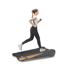Rovix Portable Compact 2HP Under Desk Treadmill With Safety Key And Wheels for Home And Office Workouts (SAK72810)
