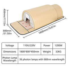 Premium 360-Degree Full-Body Far Infrared Dry Sauna Dome