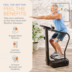 Premium Vibration Plate Exercise Machine With Handles And 99 Speed Levels (SAK30851)