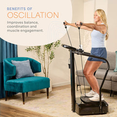 Premium Vibration Plate Exercise Machine With Handles And 99 Speed Levels (SAK30851)