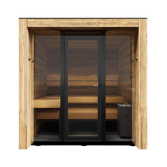 ThermaSol Fortis Fully-Assembled 4-Person Outdoor Sauna Cabin [Made-To-Order] [14-FORTIS] (SAK35896)
