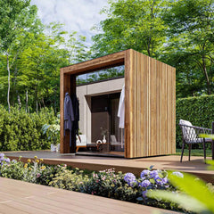 ThermaSol Fortis Fully-Assembled 4-Person Outdoor Sauna Cabin [Made-To-Order] [14-FORTIS] (SAK35896)
