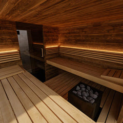 ThermaSol Ombra Fully-Assembled 5-Person Outdoor Sauna Cabin [Made-To-Order] [14-OMBRA] (SAK63017)