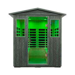 Thermora Eterna 4-Person Full-Spectrum Low EMF Carbonized Composite Infrared Sauna Room With Bluetooth Speakers (SAK70182)
