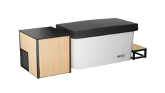 RevX Acrylic X Tub Cold Plunge + LUX High Performance Chiller and Filtration System
