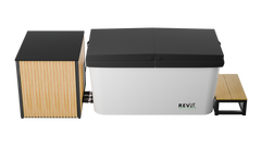 RevX Acrylic X Tub Cold Plunge + LUX High Performance Chiller and Filtration System
