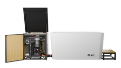 RevX Acrylic X Tub Cold Plunge + LUX High Performance Chiller and Filtration System