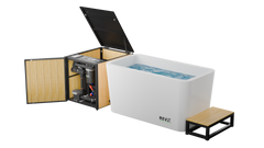 RevX Acrylic X Tub Cold Plunge + LUX High Performance Chiller and Filtration System